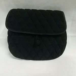 Vera Bradley quilted black shoulder purse